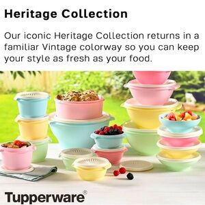 EUC LIKE NEW Marvelous Mrs. Maisel 36-pc Vintage Tupperware Heritage Collection